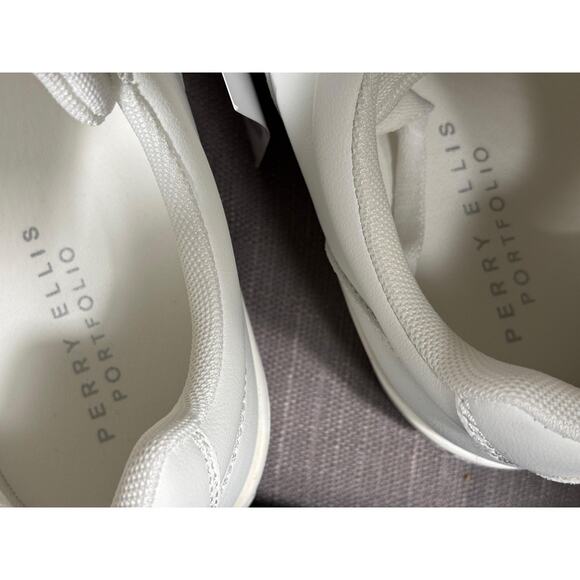 Perry Ellis Portfolio Mens Dress Shoes Size 10.5 White 1851120 NEW main image 6